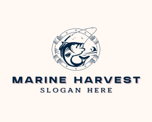 Sea Marine Fishing logo design