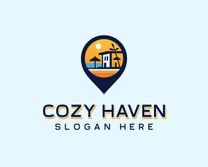 Beach Resort Accommodation logo design