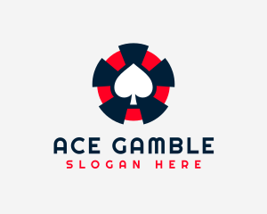 Spade Poker Game logo design