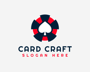 Spade Poker Game logo design