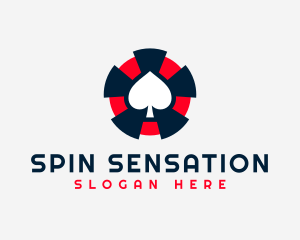 Spade Poker Game logo design