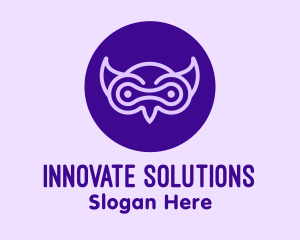 Modern Purple Owl logo