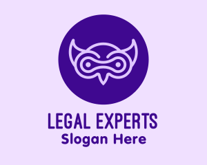 Modern Purple Owl logo