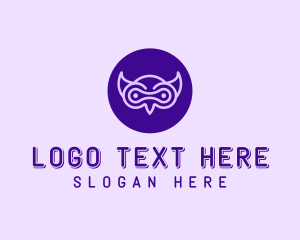 Modern Purple Owl logo