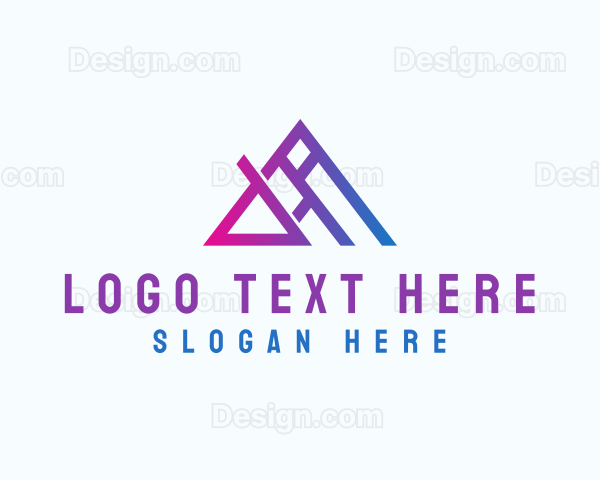 Gradient Modern Letter A Logo