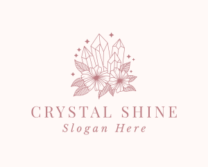 Floral Sparkle Gemstone logo