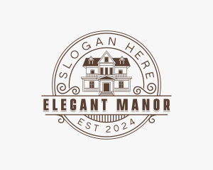 Residential Manor Mansion logo design