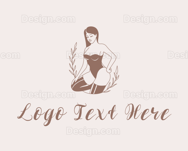 Sexy Lingerie Woman Logo