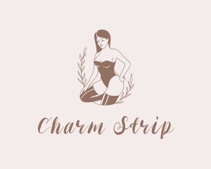 Sexy Lingerie Woman logo design