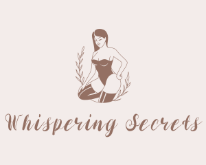 Sexy Lingerie Woman logo design