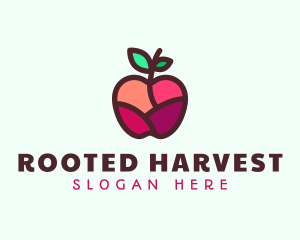 Apple Fruit Mosaic logo design