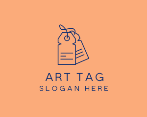 Minimalist Clothes Tag  logo design