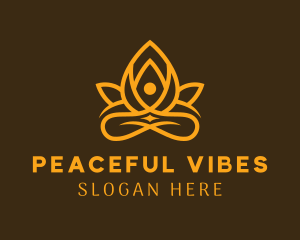 Golden Lotus Yoga Spa  logo design