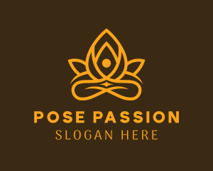 Golden Lotus Yoga Spa  logo design