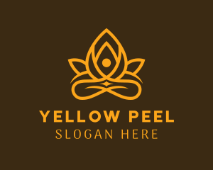 Golden Lotus Yoga Spa  logo design