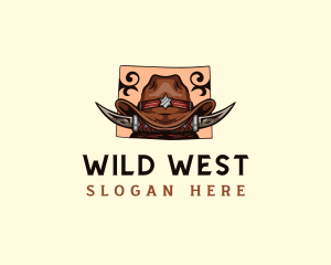 Cowboy Hat Wyoming logo design