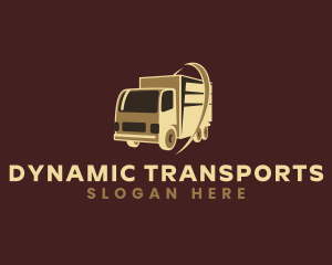 Logistics Truck Transport logo design