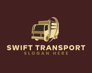 Logistics Truck Transport logo design