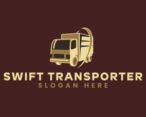 Logistics Truck Transport logo design