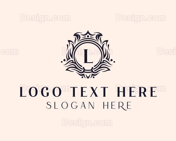 Crown Elegant Wreath Logo