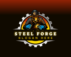 Steel Ironwork Welding  logo design