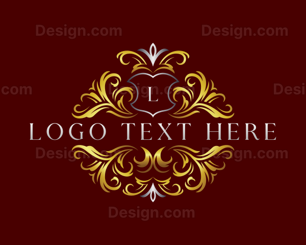 Luxury Leaf Ornament Logo