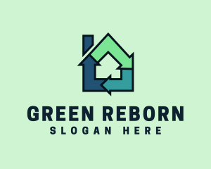 House Recycling Arrow logo