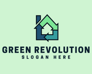 House Recycling Arrow logo