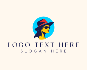 Woman Hat Sunglasses logo