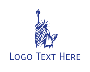 Blue Status of Liberty logo