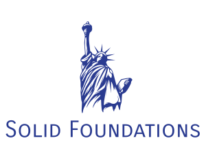 Blue Status of Liberty logo