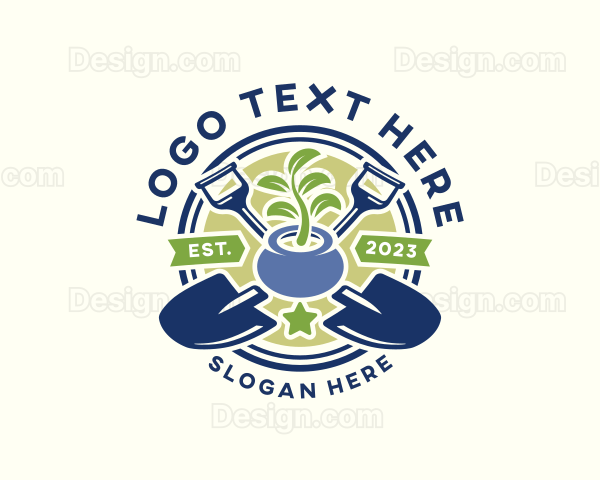 Leaf Plant Gardening Logo