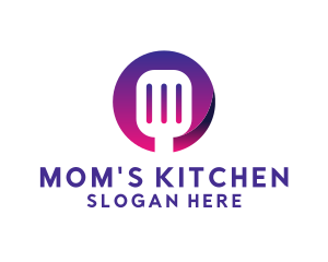 Spatula Kitchen Utensil logo design