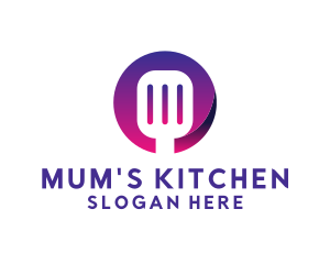 Spatula Kitchen Utensil logo design