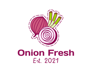 Red Onion Vegetable logo