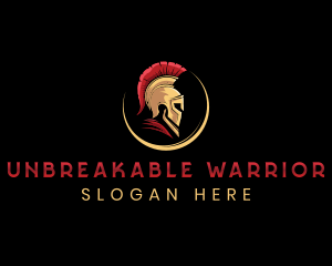 Spartan Warrior Helmet logo design