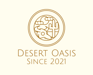 Brown Desert Valley logo design