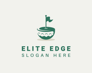 Flag Golf Course  logo design