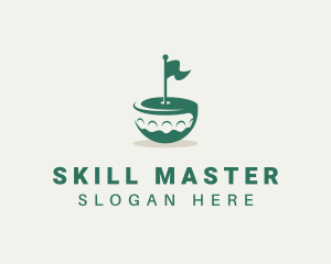Flag Golf Course  logo design
