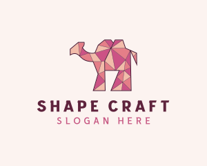 Camel Mosaic Animal logo design