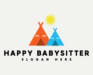 Happy Tent Playhouse logo design