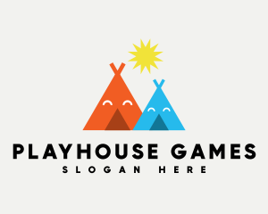 Happy Tent Playhouse logo design