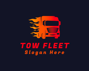 Fast Fire Truck logo design