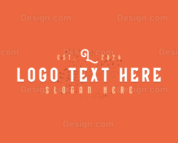 Rustic Hipster Brewery Logo