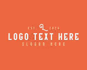 Rustic Grunge Text logo
