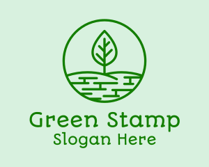 Green Park Tree  logo design