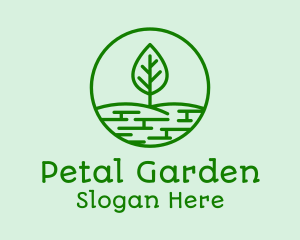 Green Park Tree  logo design