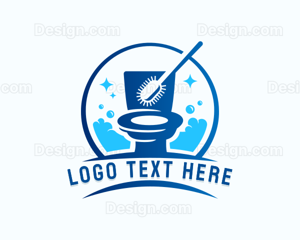 Bubble Cleaning Toilet Disinfection Logo