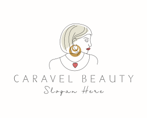 Woman Beauty Glam  logo design