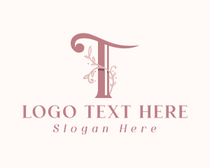 Feminine Spa Letter T logo